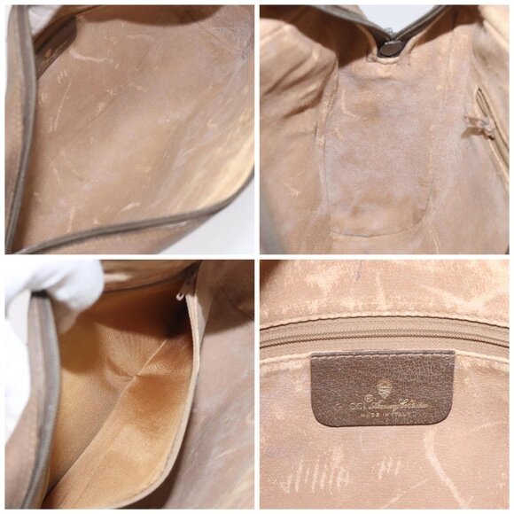 GUCCI GG Supreme Web Sherry Line Shoulder Bag PVC Leather Beige Red Auth - Picture 15 of 16